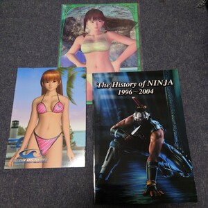 デッドオアアライブ The History of NINJA 1996～2004 　非売品　エクストリーム　写真集　特典　たたかうひとへ。　下敷き