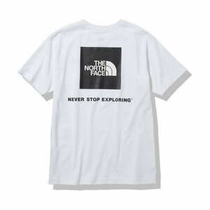 ■ノースフェイス■新品ＸL 白地に黒スクエアロゴＴシャツ　