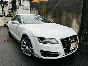 アウディ　A7スポーツバック　8万キロ 　RAYS20インチAW　ST車高調　BOSEサウンドシステム　アウディquattro四駆　高得点良質車