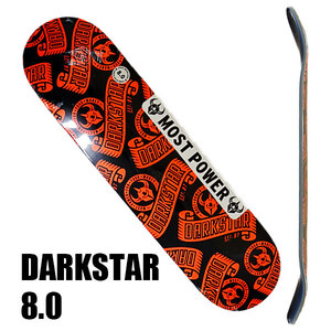 DARK STAR/ダークスター スケートボード デッキ ARC RHM NEON RED 8.0 DECK スケボーSK8 [返品、交換及びキャンセル不可]