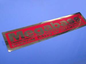 メガバス Megabass 赤金 大型 カスタム ベイト チャンピオン ステッカー 362×77mm シール