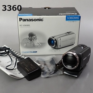 FK-3360◆Panasonic　デジタルハイビジョン　ビデオカメラ　HC-V360MS 美品　