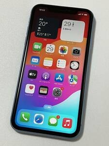 SIMフリー iPhoneXR 64GB Blue シムフリー アイフォンXR ブルー 水色 青 softbank docomo au UQモバイル 楽天 SIMロックなし A2106 89%