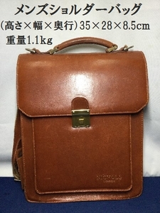 メンズショルダーバッグ　（高さ×幅×奥行）35×28×8.5ｃｍ　1.1ｋｇ（3136）ファッション　カバン　収納　バッグ　肩掛け　ビジネス　