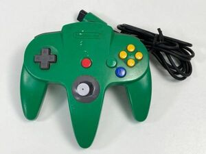 N64コントローラー　緑　グリーン　ニンテンドー64　ジャンク品【H64850】