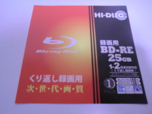 送料無料　開封して ディスクのみ 12枚　 両面不織布ケース入れ (ゆうパケットポストミニ）HI-DISC　録画用 BD-RE 25GB 1-2倍速 