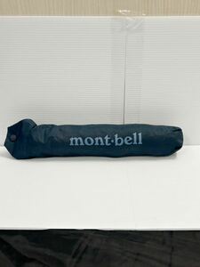 美品 mont-bell モンベル 折りたたみ傘 紺系 収納袋付き