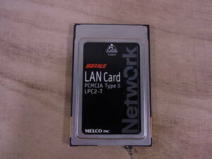 △C/022●バッファロー BUFFALO☆LANカード☆PCMCIA TypeII☆LPC2-T☆動作不明☆ジャンク