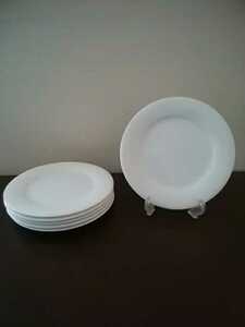 ホテル仕様 白い食器 ディナープレート 20㎝ 6枚セット ホワイト 白 無地 皿 平皿 パーティー 食器 飲食店 業務 レストラン 洋食器 在庫多