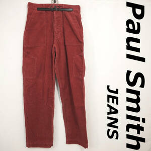 B088 Paul Smith Jeans　ポールスミスジーンズ　コーデュロイパンツ　レッド　サイズ31(およそMサイズ相当)