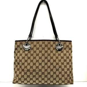 ■【美品】GUCCI/グッチ☆GGキャンバス ショルダートート