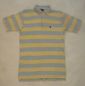 ポロ ラルフローレン　POLO RALPH LAUREN　ポロシャツ　ボーダー　レディースL　Polo by Ralph Lauren　メンズS～M　ボーイズ　Blue Label