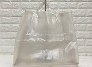 no14336 Salvatore Ferragamo サルヴァトーレフェラガモ ビニール ハンド トート バッグ ラージサイズ