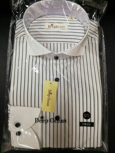 DeepOcean メンズ 長袖Yシャツ⑪首周り40 形態安定 ビジネス サラリーマン 会社員