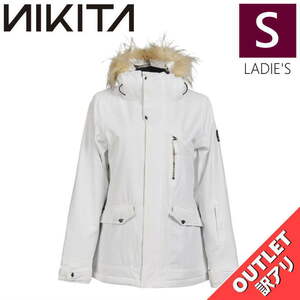 【OUTLET】 NIKITA HAWTHORNE JKT WHITE Sサイズ レディース スノーボード スキー ジャケット JACKET アウトレット