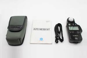 送料無料◆MINOLTA AUTO METER IV F オートメーター 露出計◆説明書付♪0425