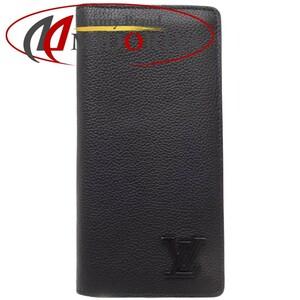 ルイ・ヴィトン LOUIS VUITTON ポルトフォイユ ブラザＮＭ M69980 長財布 LVアエログラム ブラック / 083230【中古】