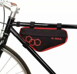 自転車　バッグ　カバン　防水　ロードレーサー　サイクリング　マウンテン　黒赤