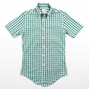 Brooks Brothers ブルックスブラザーズ 半袖チェックシャツ グリーン Size XS #14339 送料360円 アメカジ カジュアル アイビー ギンガム