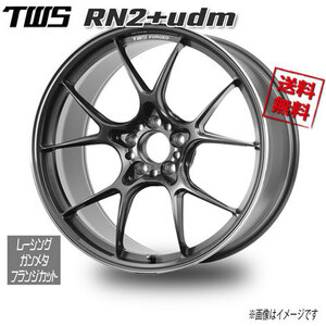 TWS TWS RN2+udm レーシングガンメタ／フランジカット 20インチ 5H112 10.5J+15 4本 66.6 業販4本購入で送料無料