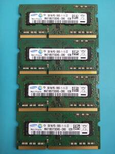 動作確認 SAMSUNG製 PC3-12800S 1Rx8 2GB×4枚組=8GB 88890010829