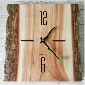 北欧の木製壁掛け時計,モダンなデザイン,リビングルームの装飾,木のモチーフ,家の装飾,12インチ