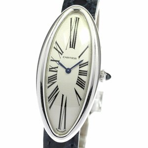 カルティエ CARTIER W1537836 ベニュワール アロンジェMM K18WG 手巻き レディース メーカーOH済み_722215