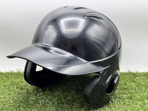 【051406】Mizuno ミズノ 一般用 軟式 両耳 打者用ヘルメット Oサイズ ブラック 1DJHR101【40421S19】