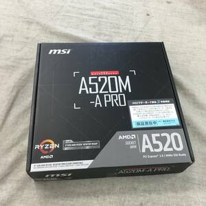 現状品 MSI マザーボードA520M-A PRO 【Ryzen 5000シリーズ (AM4)対応】 Micro ATX [AMD A520搭載] MB5136