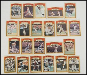 1972 Topps IN ACTION 21種(22枚) MLB Baseball card 261a