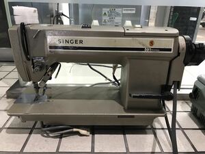 シンガー 昭和レトロ アンティーク SINGER 591DX210GA 工業用ミシン ハンドクラフト 手工芸 ビンテージ 現状品 