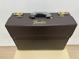  【Fender Made In U.S.A】ロゴプリント入りのパイロットケース、カギ有、希少品、ビンテージ。