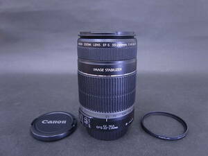 ★☆Canon キャノン ZOOM LENS EF-S55-250mm F4-5.6 IS 望遠ズームレンズ 一眼レフ オートフォーカス EF-Sレンズ☆★