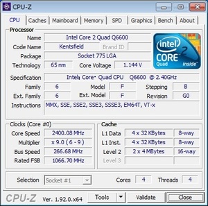 INTEL Core 2 Quad Q6600 (2.40 GHz) LGA775 ★中古正常品★ (1)