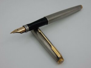 PARKER パーカー 75 万年筆 スターリングシルバー 14Kペン先 XF 現状で 1