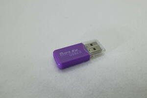 micro SD USB カードリーダー USB2.0 パープル ② 送料84円～ 