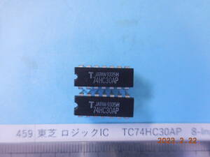 東芝 ロジックIC　 TC74HC30AP　8-Input NAND Gate 8個１組　 #459