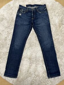 国内正規品 Abercrombie&fitch SKINNY ダメージ加工 デニム パンツ W32 L32 