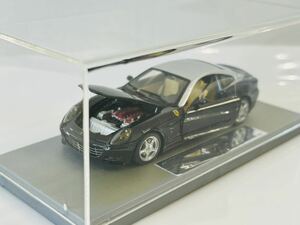 即決 GASOLINE 1/43スケール フェラーリ 612 スカリエッティ 2003 メタリックブラック