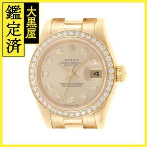 K番　ROLEX　ロレックス　デイトジャスト　179138G　750YG　自動巻き　レディース【430】2143200527798