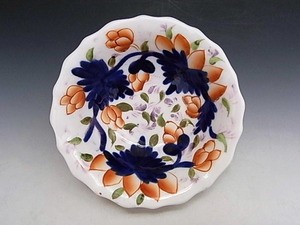 英国古窯 ジャポニズム色絵 小皿 ＃2 ◆ 英国アンティーク