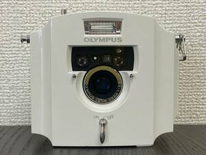 【通電確認済み その他動作未確認のためジャンク扱い】OLYMPUS Ecru オリンパス エクリュ コンパクト フィルムカメラ LENS 35mm 1:3.5