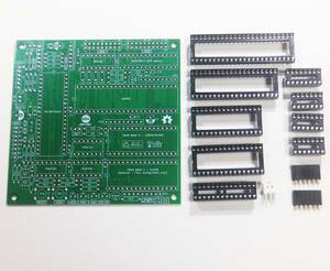 68K-MBC プリント基板 緑 ICソケット6ピンXHセット マイコンボード 電子工作 CPU CP/M モトローラ MC 68008 PIC18F47Q10 MAX232 eb9eb