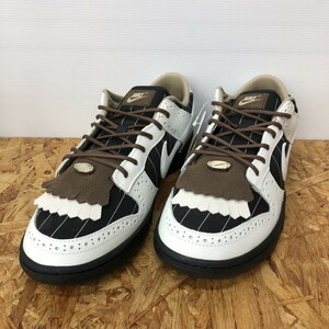 未使用 NIKE スニーカー DUNK LOW BROGUE FV3642-010 BK/WH/BW 表記サイズ：WOMAN29.0 MEN