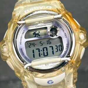 CASIO カシオ Baby-G ベビージー Reef リーフ BG-169R-7E 腕時計 クオーツ アナログ デジタル 多機能 スケルトンケース 動作確認済み