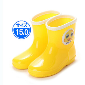 【B品】キッズ 長靴 イエロー 15.0cm 子供用 黄色 JWQ01