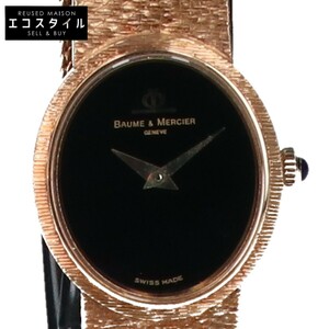 Baume＆Mercier ボーム＆メルシエ 750 cal.BM775 オーバル 手巻き 腕時計 イエローゴールド レディース