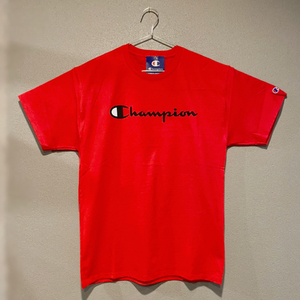 【並行輸入品】Champion ショートスリーブTシャツ サイズL CLASSIC GRAPHIC TEE レッド RED 赤 半袖