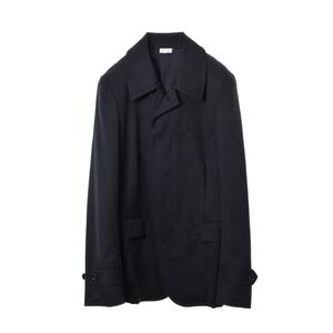 美品 COMME des GARCONS HOMME PLUS カットアウト 3B 比翼 ウール ジャケット コムデギャルソン KL4BPQAB36