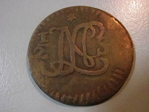 レア！オランダ領ジャワ　NL　 1811年　1/2　Cent　（86）